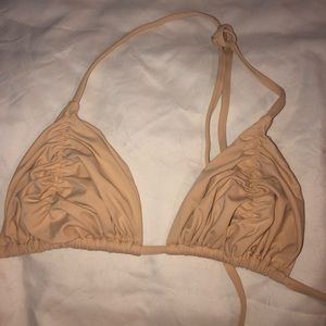 Frankie’s bikinis ruched triangle top